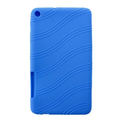 Soft Silicon Shell Back Cover For Huawei MediaPad T1 701u 7 inch Tablet Case For Huawei T1 7.0 T1-701u Protection Cases +pen: dark blue