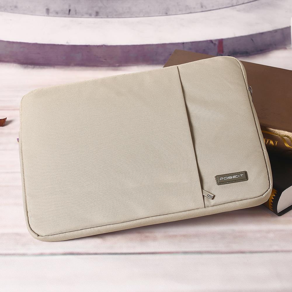 Laptop Bag 15.6 inch Tablet Notebook Sleeve Case Bag Pouch Cover For HP Lenovo ThinkPad Dell Acer Dell 15.6 inchs: Beige