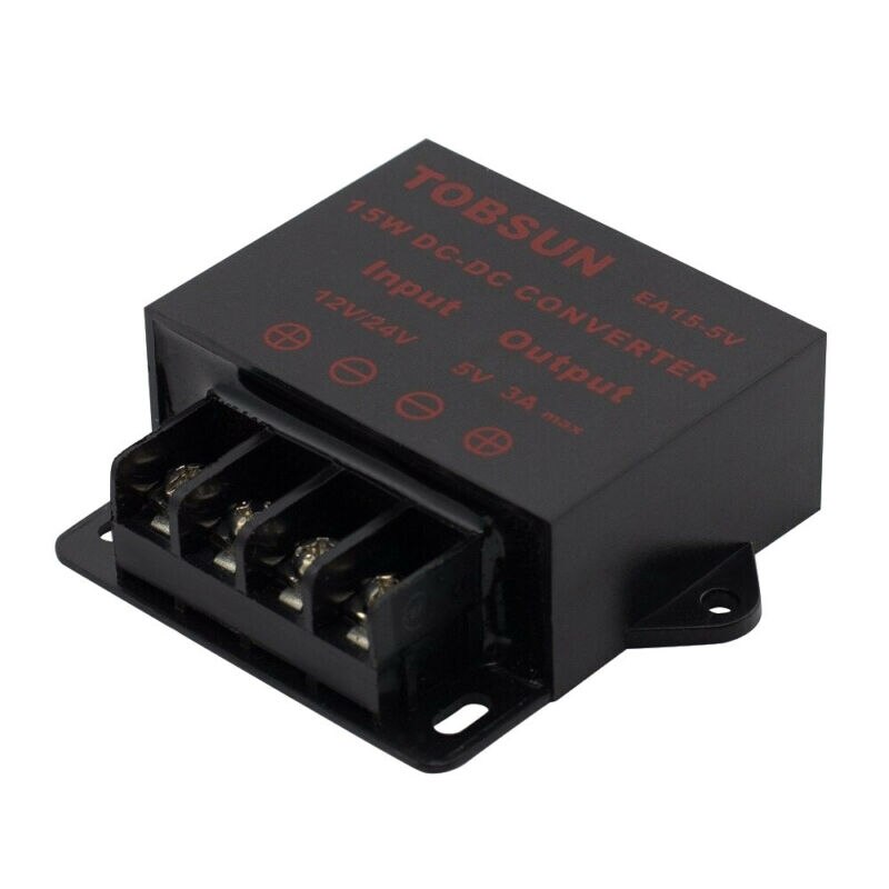 DC 12V 24V to 5V 3A 15W Converter Regulator Power Supplies Transformer Converter DC Power Converter Accessories Tools