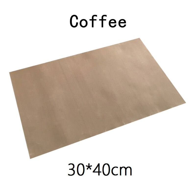 40*60Cm/30*40Cm Herbruikbare Slip Bakken Mat Vel Olie-Proof Papier Bakken Oven pad Non-stick Keuken Bakken Gereedschap Voor Gebak: Coffee-30x40cm