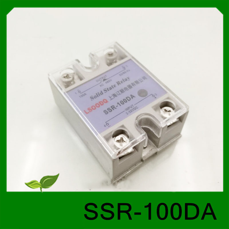 1Pc Relais SSR-100DA Dc Controle Ac Eenfase Solid State Relais Silicon Controlled