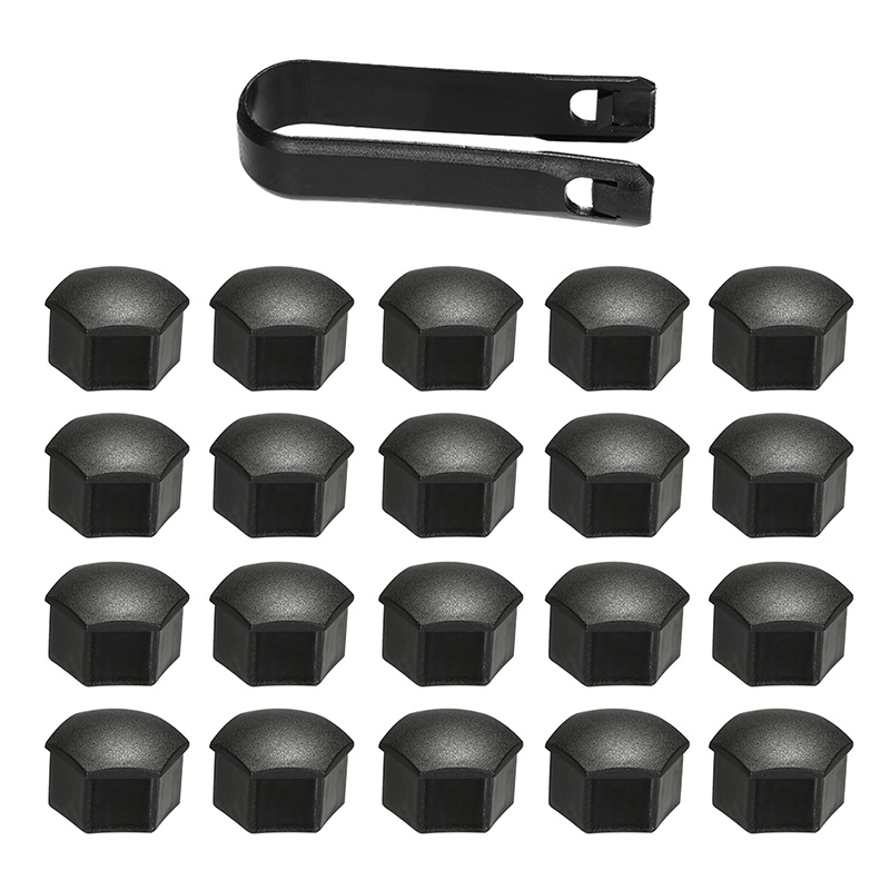 60 stks 33mm Wiel Moer Cover Caps Plastic Lux CHROME fit Vrachtwagen Trailer Bus Truck Auto Voertuig LKW