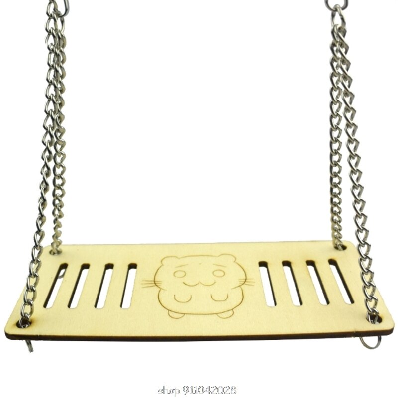 Hamster Maze Wooden Tube Tunnel Cage Seesaw House Swing Small Animals Pet Interactive Play Toys for Rat D25 20: I