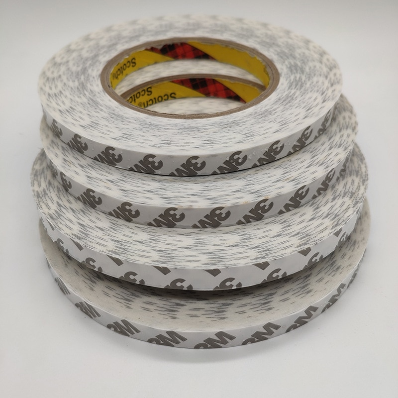 3M Tape Double Sided Tapes Adhesive Strong Sticky 50M / Roll Width 8mm / 10mm / 12mm / 15mm /20mm Led Strip Home Hardware