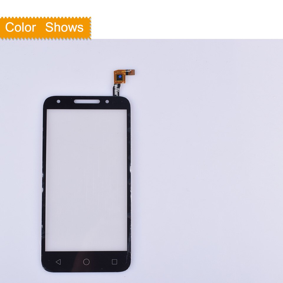Para Alcatel One Touch U5 5044D 5044I 5044 T 5044Y OT5044 5044R pantalla táctil Panel táctil digitalizador frontal LCD de 5,0": black no gift