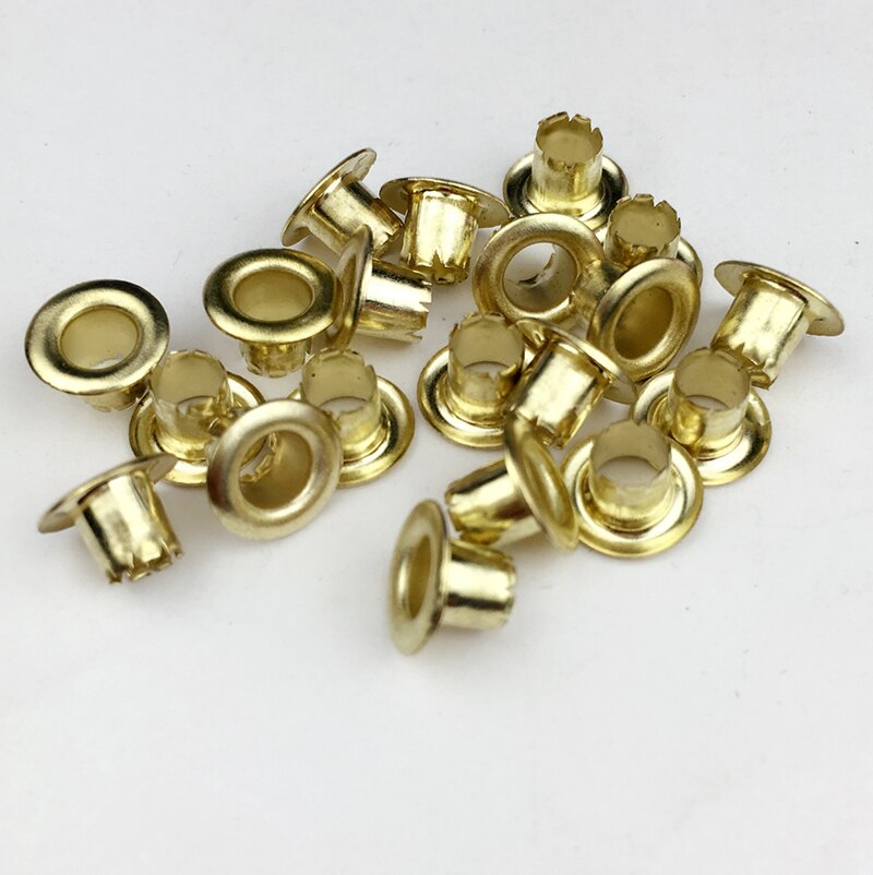 500 stk/ pose indvendig diameter  of 4mm farvede øjer maling porer metal huller poser dekorative fiskeøje guld stomata