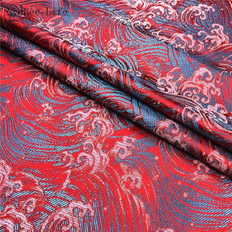 Lychee Life High-density Nylon Brocade Satin Cloth Fabric Cheongsam Tang Costume Sewing Fabric Handicraft Packaging