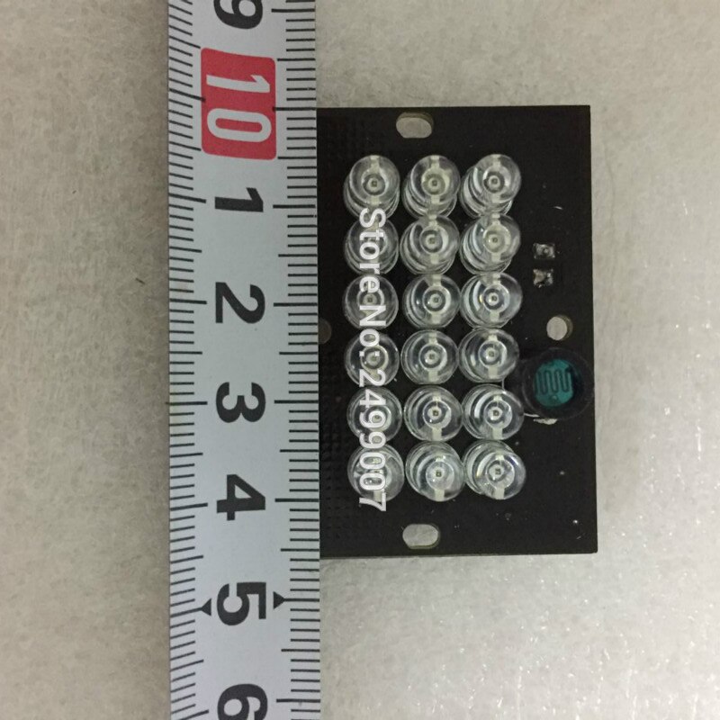 Lihmsek 940nm 18pcs IR LEDs Infrared Light Board DC12V Invisible light at night No red exposure to eye IR Illuminator accessory