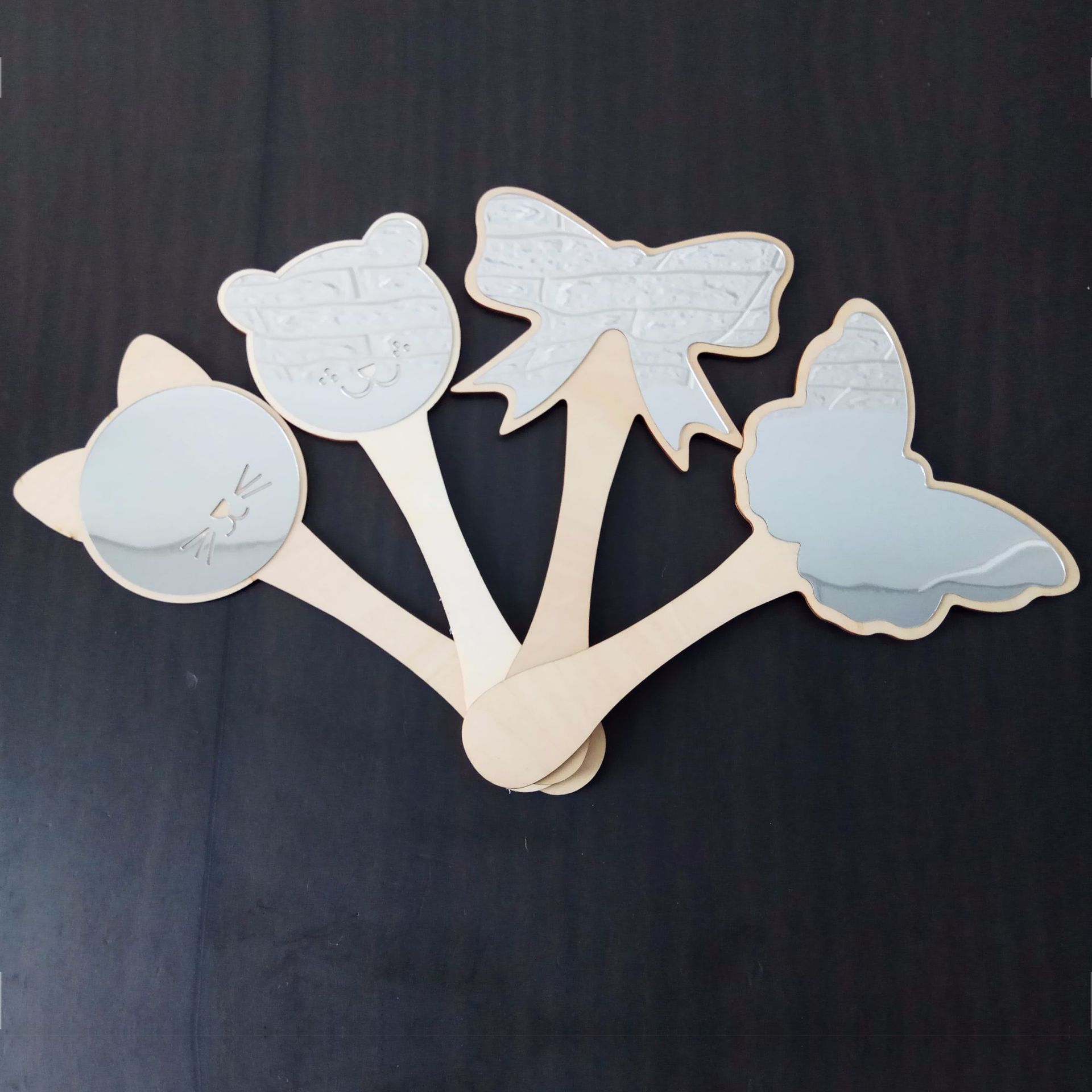 Wooden handle mirror makeup small wooden mirror wooden handle mirror