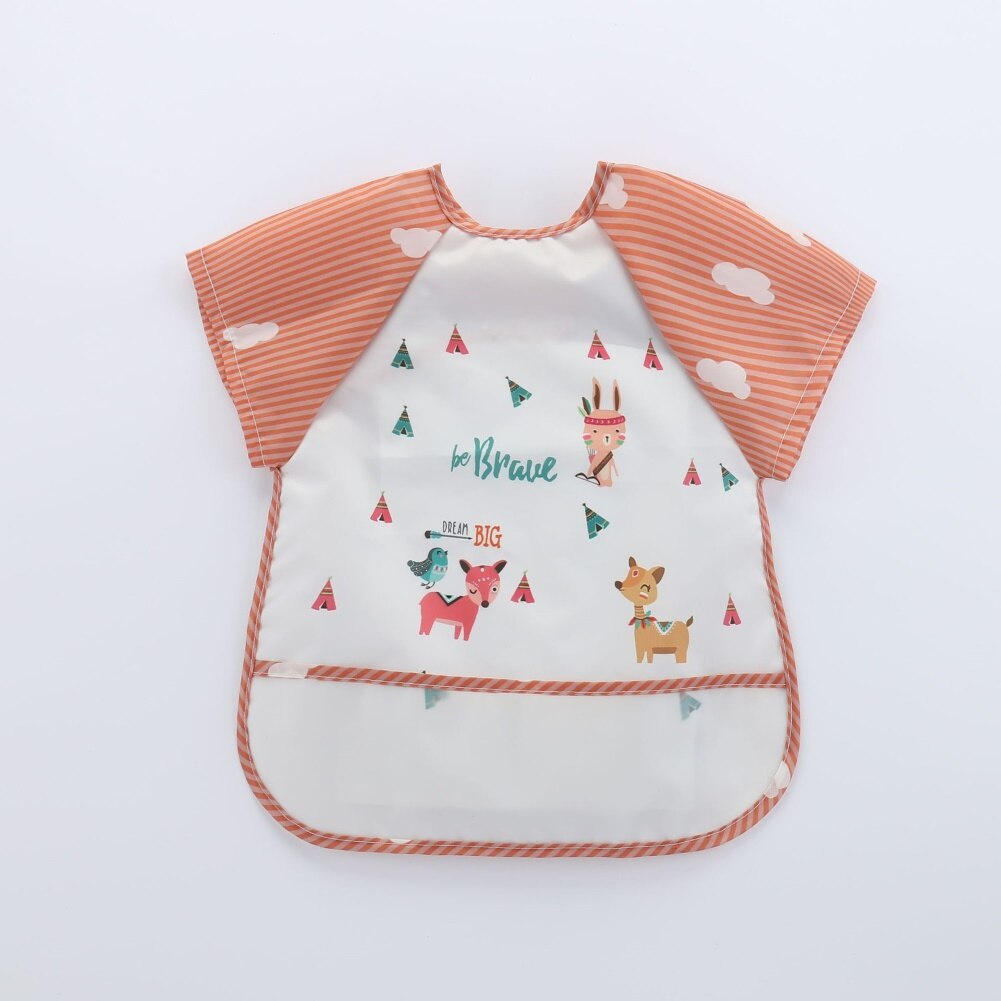 Bavaglini impermeabili per bambini colorati simpatici cartoni animati animali senza maniche bavaglini per neonati bavaglini per neonati Soft Touch bavaglini in tela Burp baberos bebe