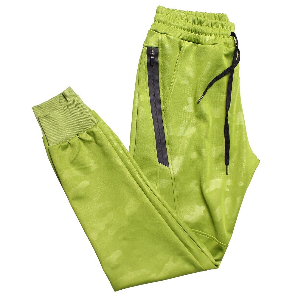 Pantaloni Casual larghi di grandi dimensioni pantaloni spessi autunno inverno da uomo stampa mimetica Bouquet piedi pantaloni sportivi pantaloni da guardia uomo Jogger: green / L