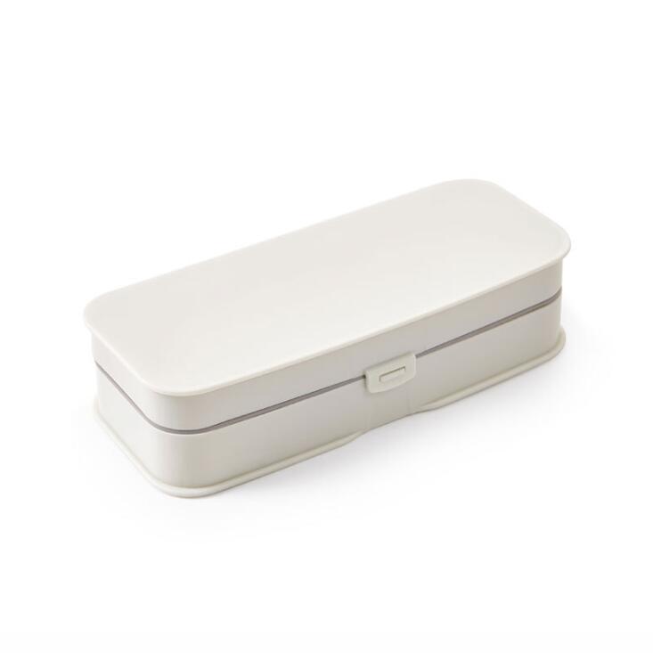 Double Layer Sewing Box Set Portable Multi-function Sewing Kit Hand-stitched Sewing Tool Storage Home Accessories: White