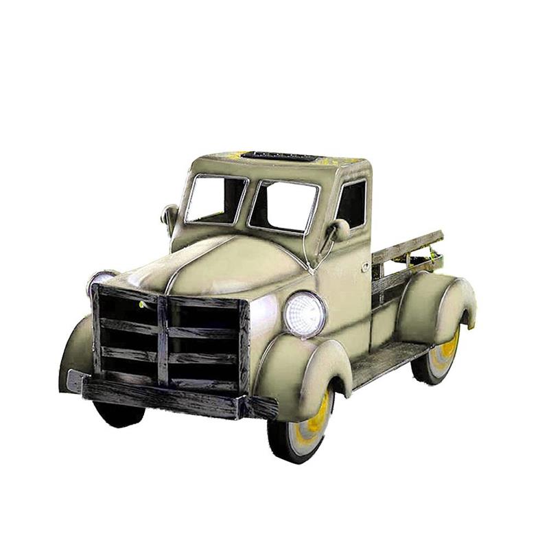 Solar Flower Pot Retro Pickup Truck Planter And Fairy Light For Outdoor Garden Decor Landscape Decorations Garden Accessories: 1
