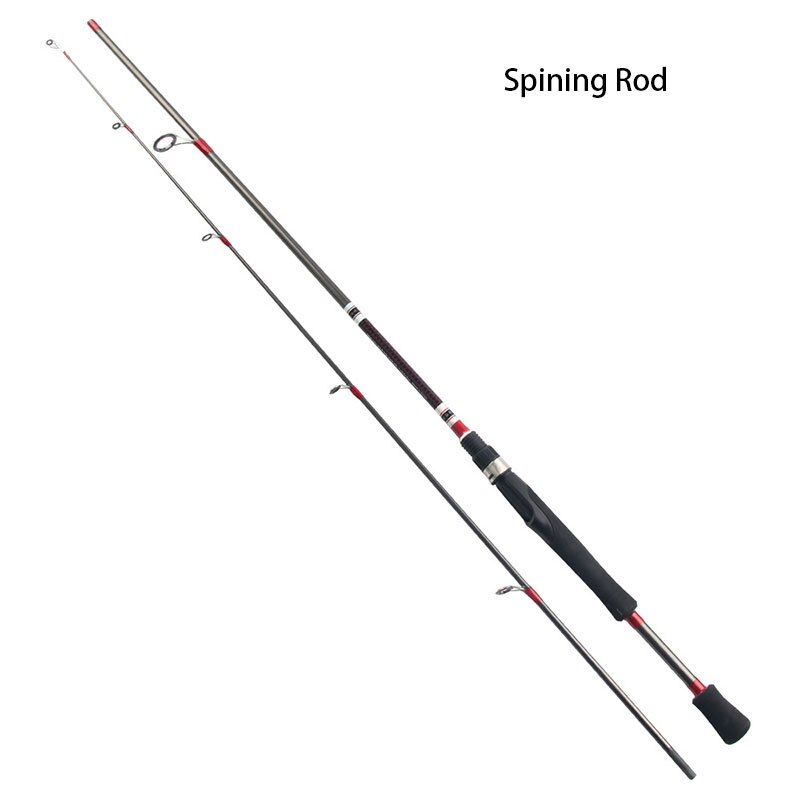 Lure Fishing Rod M Tonality 1.8 Meters Spining Rod Casting Rod Sea Fishing Glass Steel Rod Fishing Gear: Black