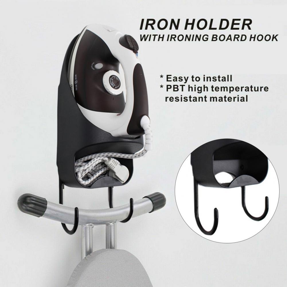 Strijkplank Houder Strijkplank Opbergrek Wasruimte Organizer Muur Mount Ijzeren Plank Hanger Elektrische Strijkijzer Voor Thuis