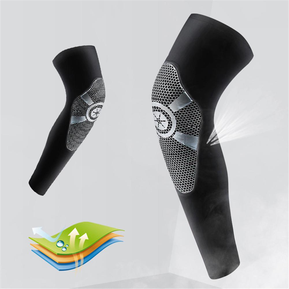 Rijden sportartikelen crashbestendige heren basketbal kniebeschermers brace knieondersteuning sport kniemouw beenwarmers fiets kniebeschermers