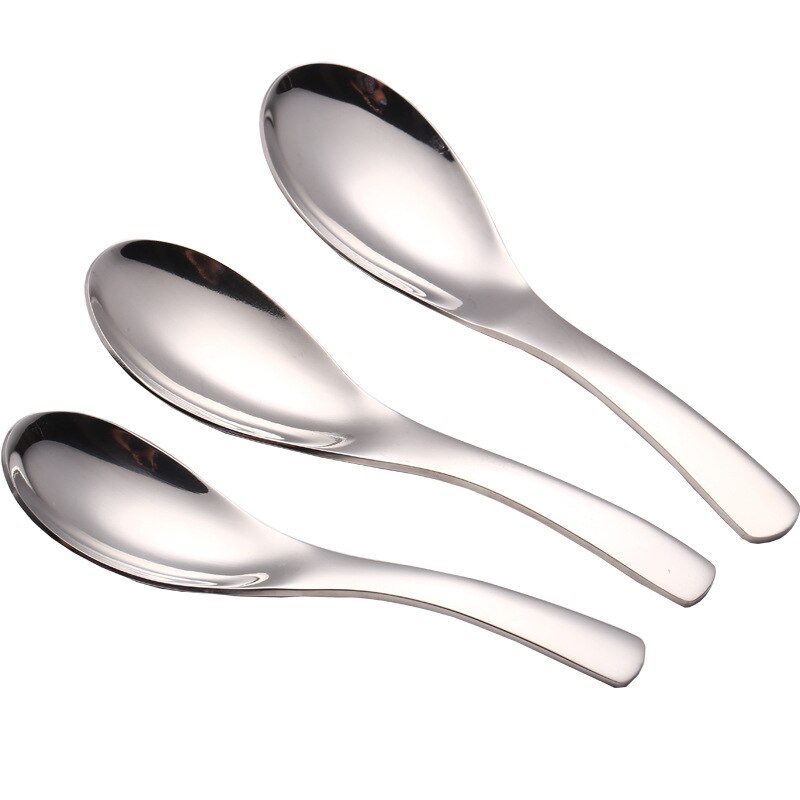 Buffet Serving Spoon Mirror Polished Stainless Steel For Soup Rice Flatware Kitchen Accessories Dining Gadgets Tools Tableware