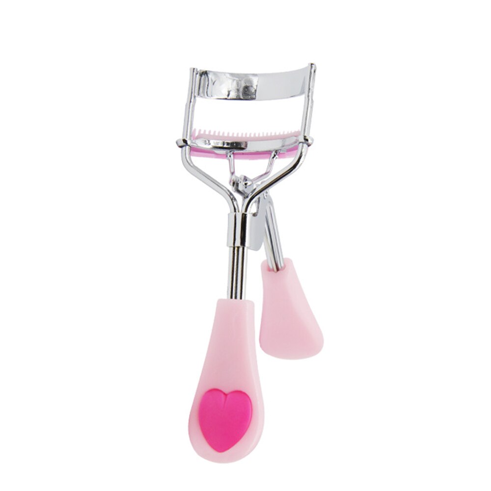 1PC Dame Professionelle Wimpern Curler Mit Kamm Pinzette Eisstockschießen Wimpern Clip Kosmetische Auge Schönheit Werkzeug maquillaje: Blau