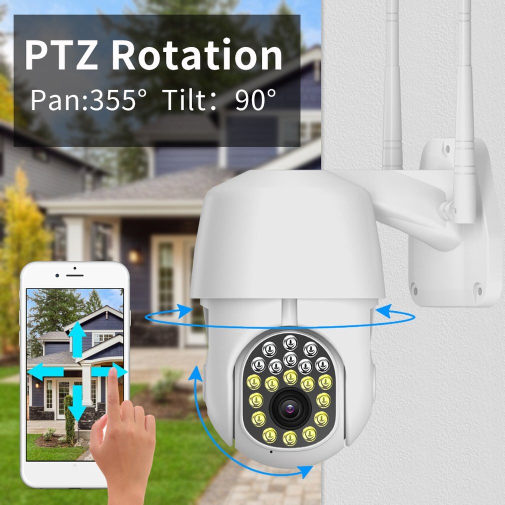 20Led Outdoor Draadloze Dome Surveillance Camera Thuis Afstandsbediening 360 Graden Camera Security Surveillance Camera