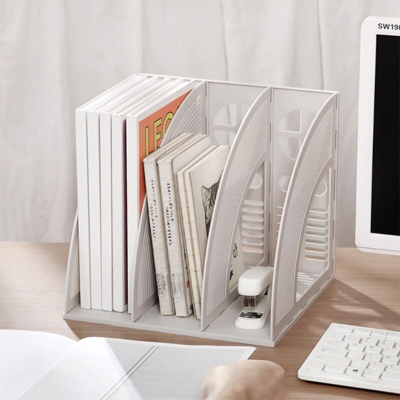 Porte-fichiers Vertical à 3 ou 4 grilles, porte-documents de bureau, support Vertical, bouchon de livre, accès par traction, papeterie de bureau