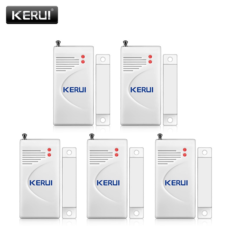 5pcs/lots Wireless Door Window Magnetic Sensor for Home Security Voice Burglar GSM G18 Alarm System