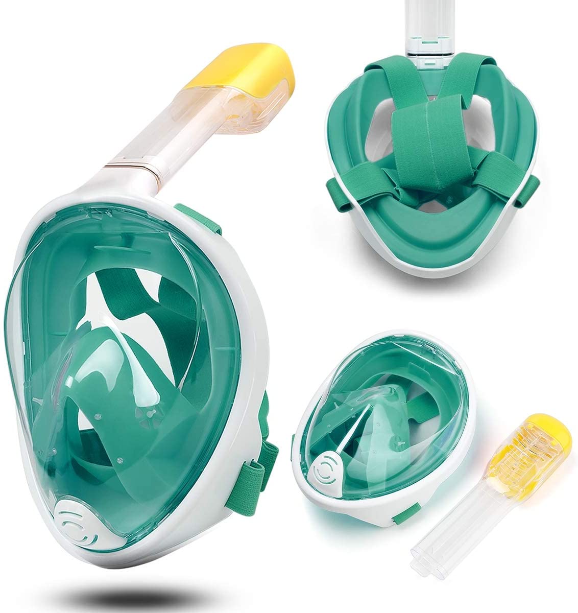 Underwater Scuba Snorkeling Anti Fog Mask Set Diving Full Face Respiratory Masks Safe and Waterproof Swimming Equipment