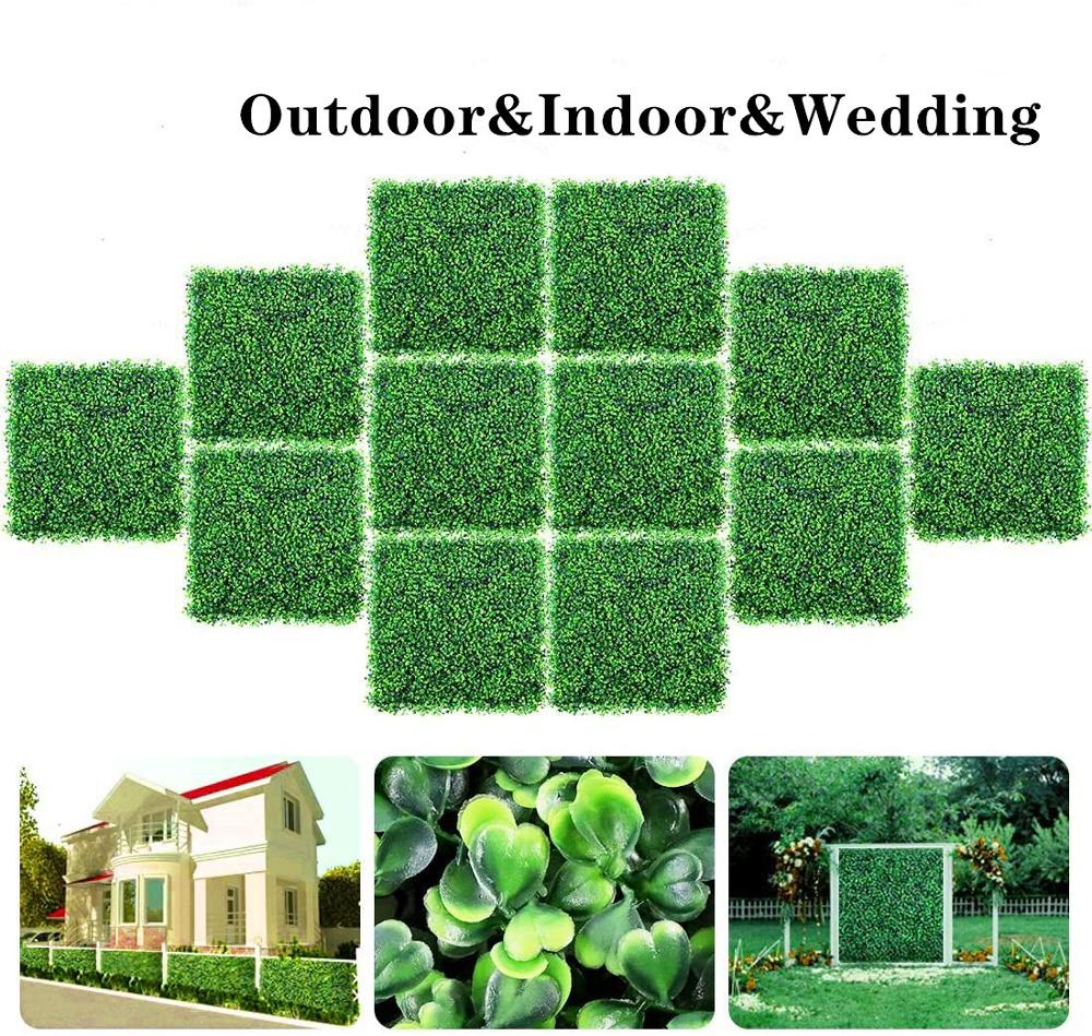 Kunstmatige Hedge Buxus Panelen Decor Of Uv Beschermd Geschikt Voor Outdoor, Indoor, Tuin, Omheining, Achtertuin