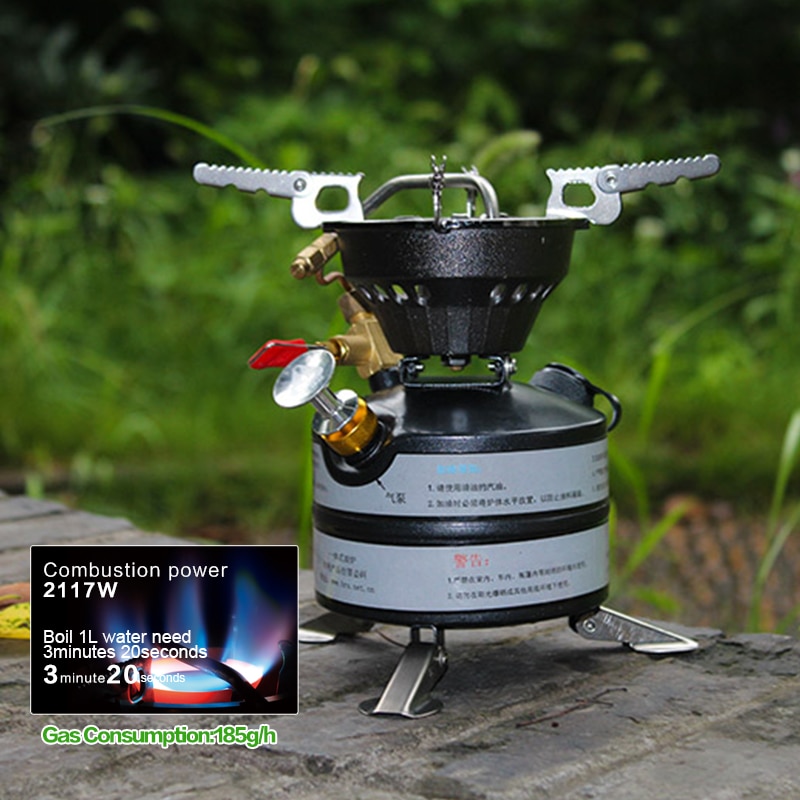 BRS Outdoor Camping Gasoline Stove One-piece Burner Petrol Stove Cookware Diesel Kerosene Camp Oil Stove Picnic Furnace BRS-12A
