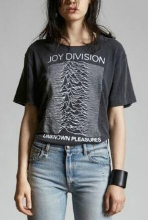 Kuakuayu hjn vintage moda 80s pós punk banda alegria divisão desconhecido prazer unissex t camisa casual preto
