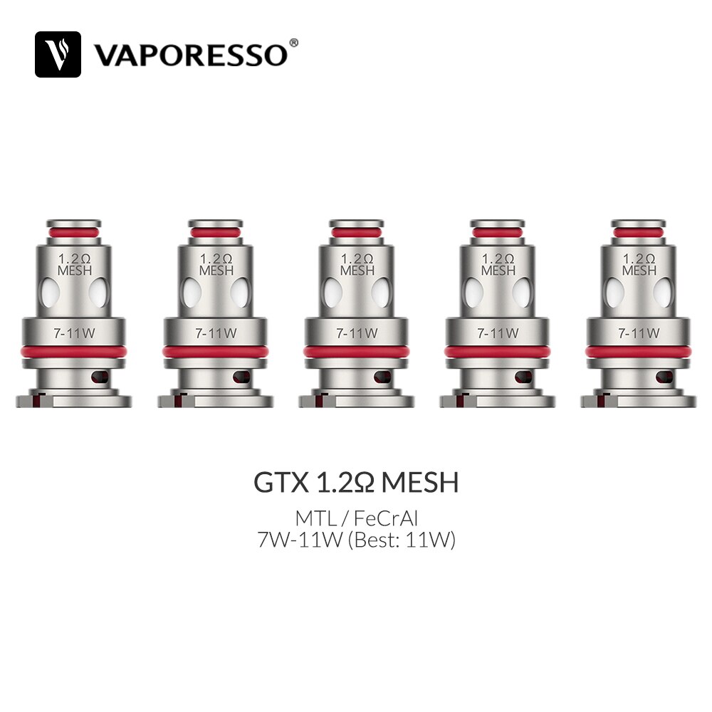 Vaporesso GTX Coil 0.2/0.3/0.6/0.8/1.2ohm Mesh Coil Atomizer Core For Target PM80 TARGET PM30 GTX ONE GEN NANO XIRON E-Cig