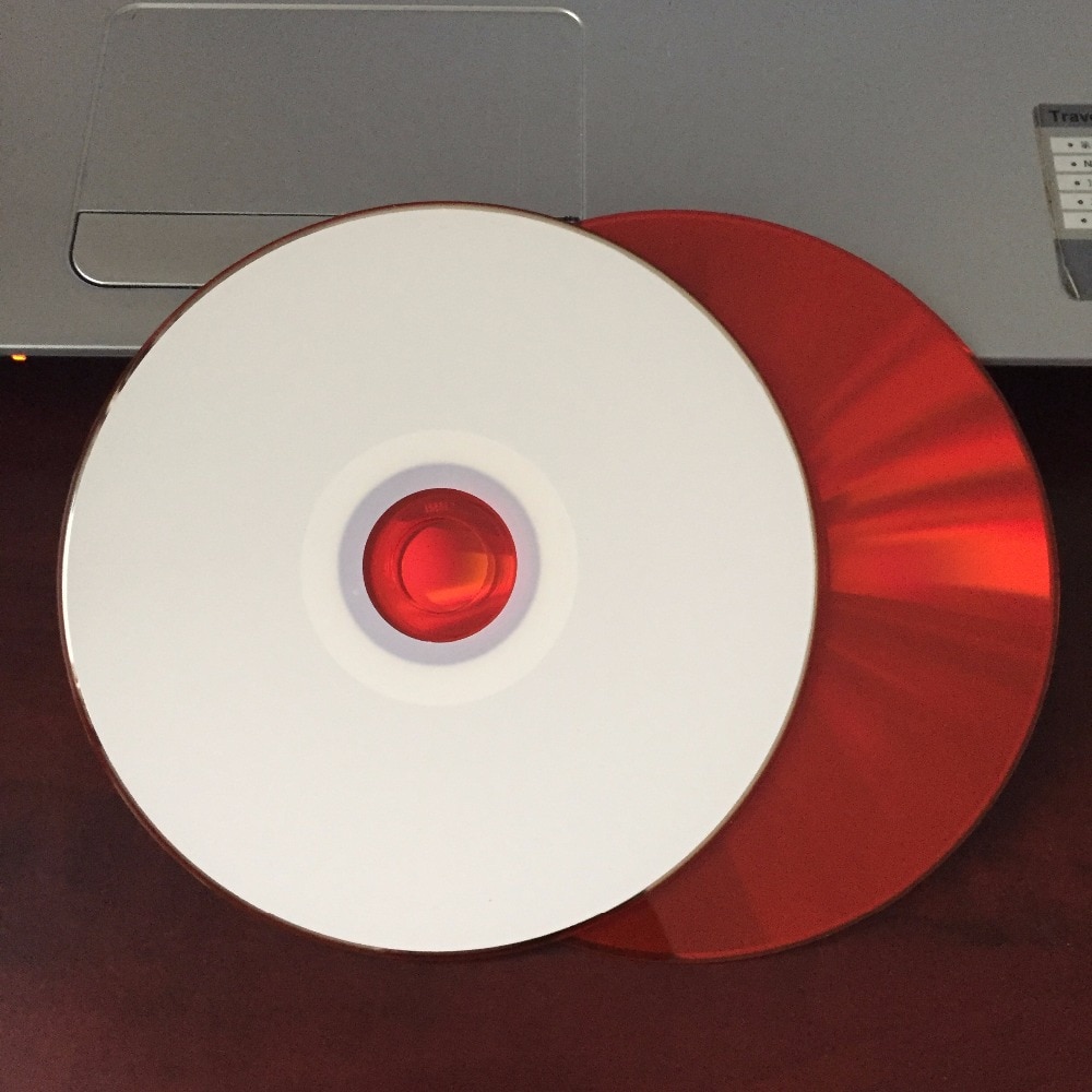 50 discs 700MB Car Blank Printable Red CD-R Disc