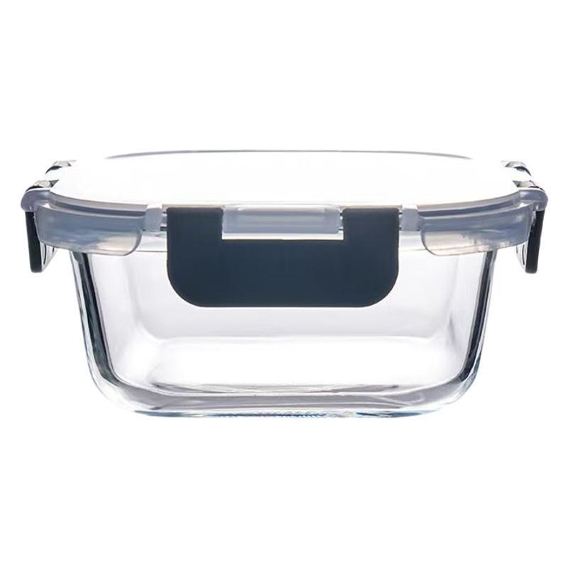 Lebensmittelaufbewahrungsbehälter aus Glas mit Deckel, Mikrowellen-Gefrierschrank, spülmaschinenfreundlich, transparent, für sterben Zubereitung von Mahlzeiten, Küche, Büro, Mittagessen