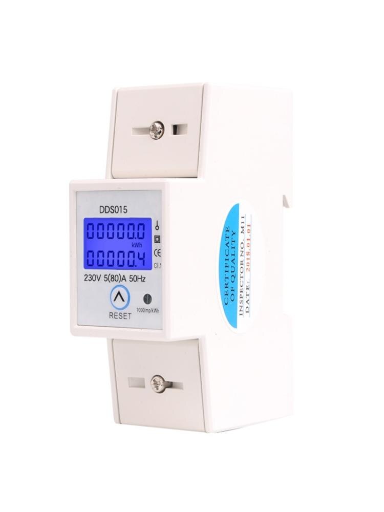 DDS015 230V 5-80A kwh Electric Meter Single Phase with Reset Power Consumption