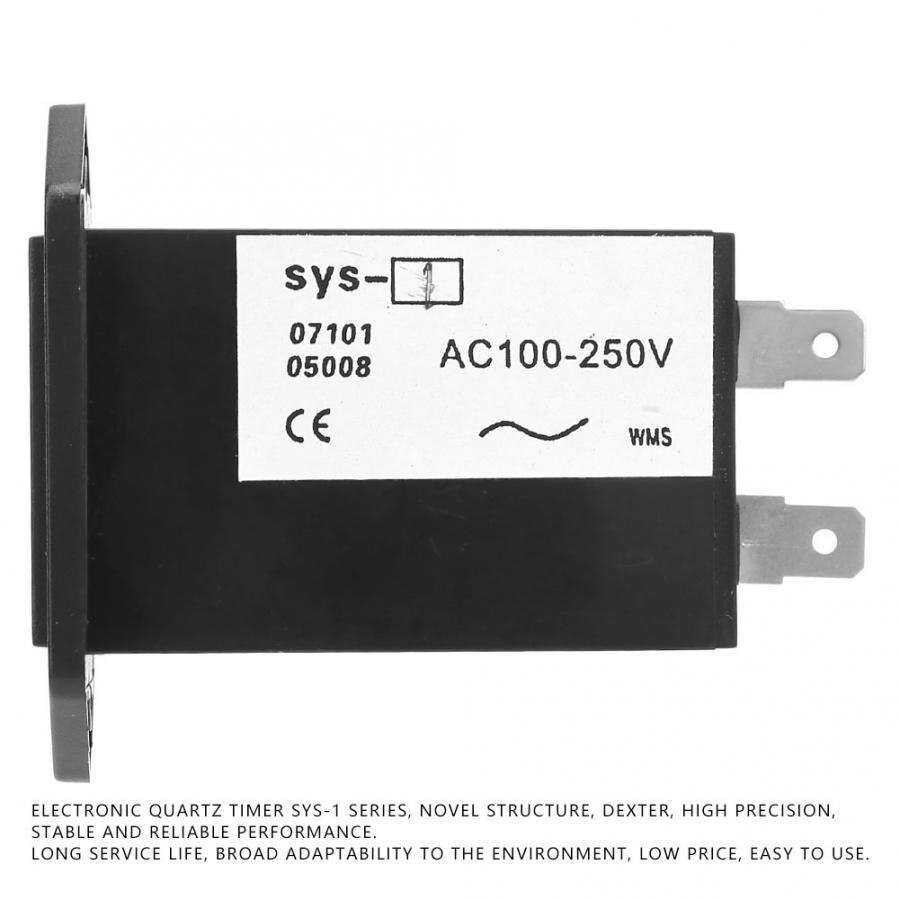 Contador de horas Industrial 1 Uds SYS-1 AC100-250V contador mecánico Industrial contador de horas electromecánico