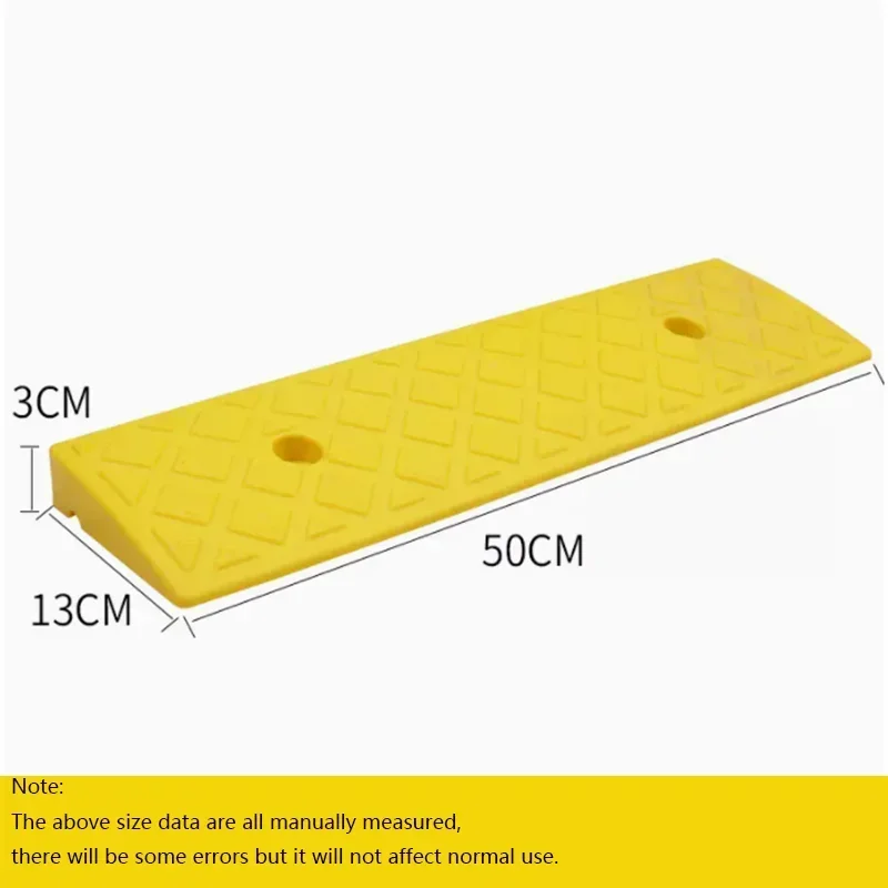 3 cm hoge auto-toegangshelling driehoek pad snelheidsreductiemiddel duurzame drempel voor auto motorfiets zware rolstoel rubberen wiel x1: Donkergrijs