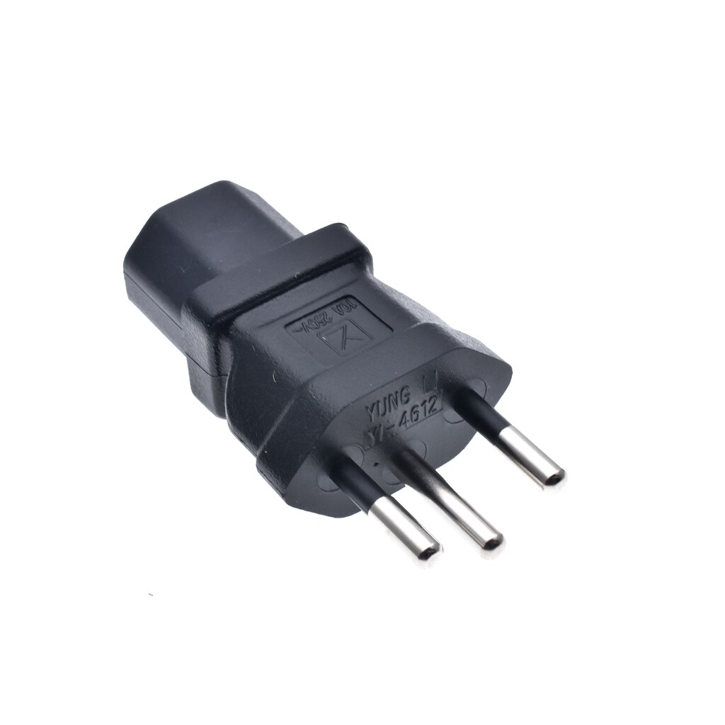 SEV1011 Swiss 3 Prong Plug to IEC 60320-C13 3 Prong Receptacle 250V 10A