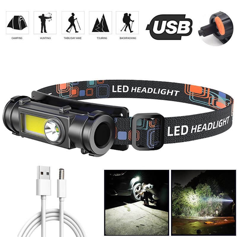 LED Scheinwerfer Starke Licht 18650 Lithium-Batterie Kopf-montiert Taschenlampe draussen Haushalts Wiederaufladbare Nacht Angeln Scheinwerfer