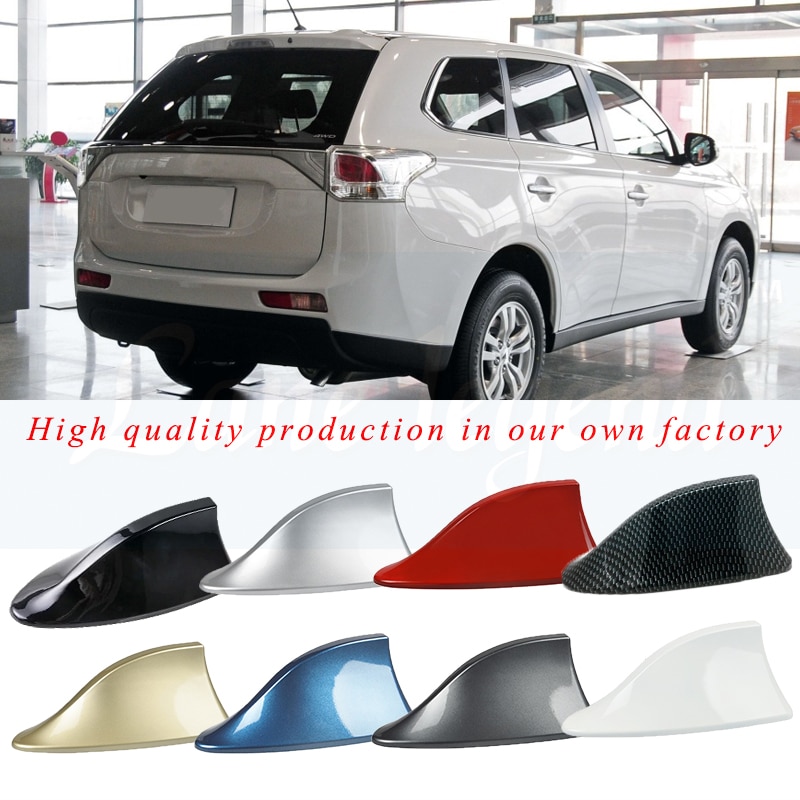 För mitsubishi asx lancer 10 outlander 3 l200 pajero sport galan bilsignal antenner hajfena antenn tillbehör styling