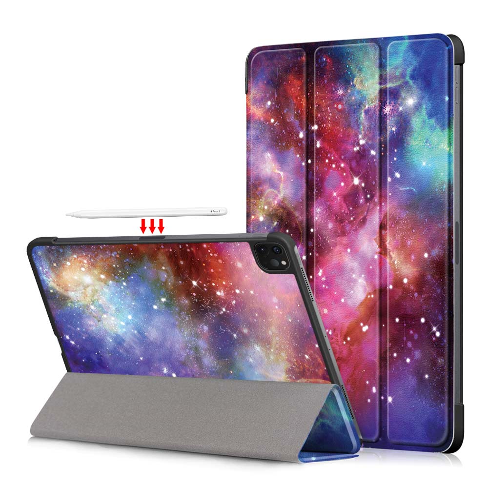 Fodral till ipad air 11  m2 magnetiskt vikbart pu-läder, hårt skal till ipad pro 11 , 13 -tums air 13, surfplatta