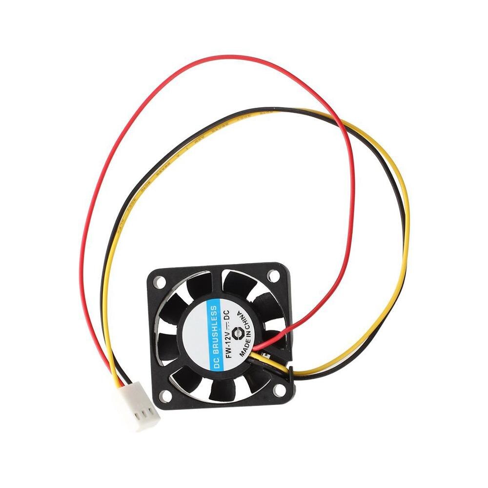 2 sztuk 12V mini chłodzenia wentylator komputera-małe 40mm x 10mm bezszczotkowy silnik prądu stałego z 2-Szpilka O.15