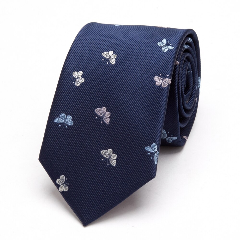Men Ties luxury skinny tie's Mens flower Neckties Gravata Jacquard Tie Business man's Wedding Animal dress Bowtie 7cm