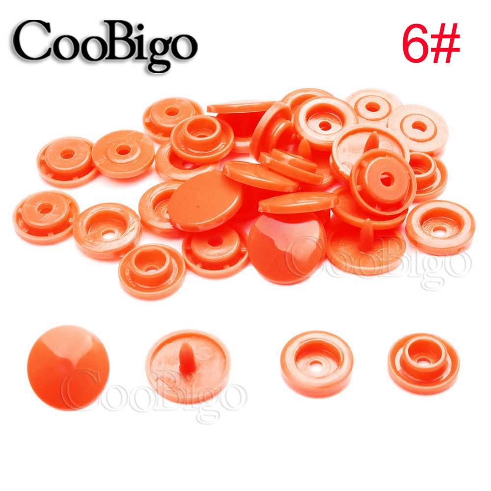 50Sets Round Plastic T5(12mm) Snaps Button Fasteners Quilt Cover Sheet Button Garment Accessories For Baby Clothes Clips: 6