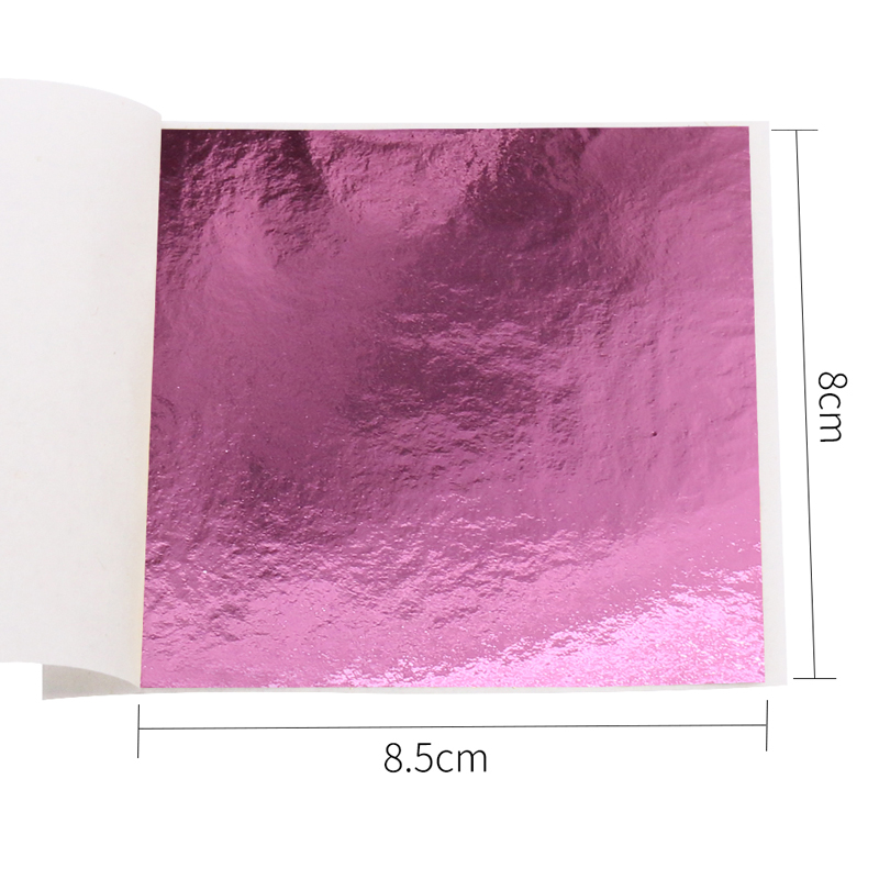 Imitation Gold Leaf Sheets ,Gilding Flakes ,Glitter Paper 100pcs ,for Home Decoration Wall Furniture Statue Crafts Nail 8x8.5cm: Peach