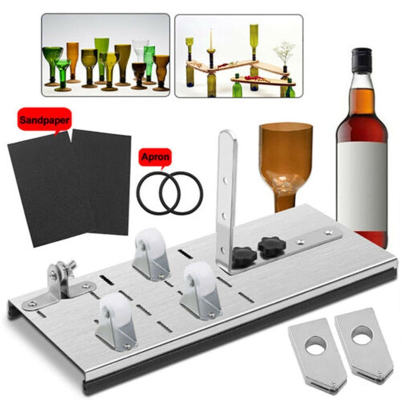 Beer Wine Jar Accurate Cutting Machine DIY Recycle Cutting Tool Kit Glass Bottle Cutter Stainless Steel Smoothly Cutting