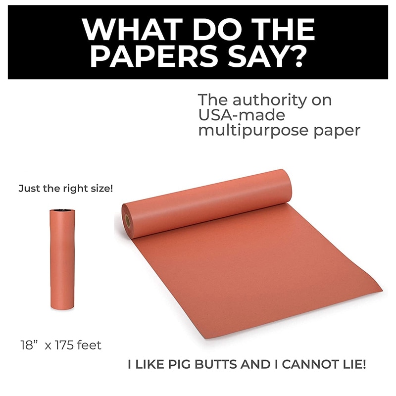 45.7cmx53. Pink Kraft Butcher Paper Roll Food Grade Peach Wrapping Paper for Smoking Meat of All Varieties
