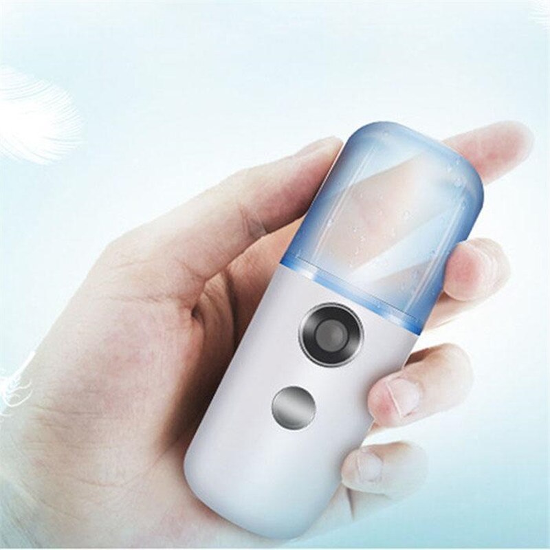 Portable Nano Mist Sprayer Mini USB Rechargeable Face Spray Facial Body Steamer Moisturizing Skin Alcohol Disinfectants Sprayer