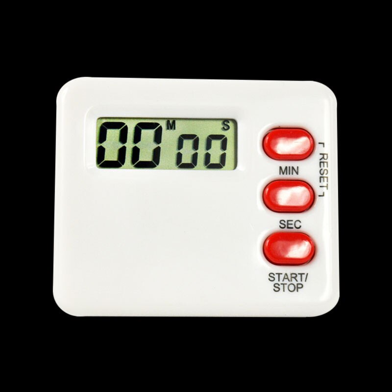 Magnetische LCD Digital Kitchen Countdown Timer Alarm met Stand Wit Kookwekker Praktische Koken Timer Wekker Gereedschap