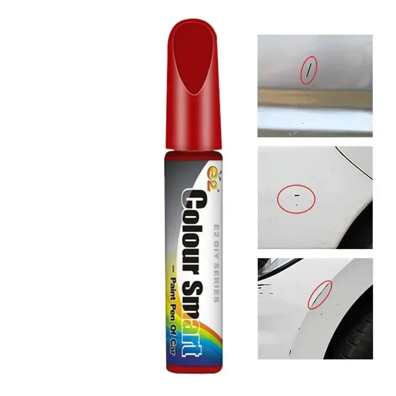 Auto Touch Up Paint Pen - Krasreparatieset voor auto's, vrachtwagens en SUV's - Hoogglans verffuller met borstel en fijne punt (7 kleuren)
