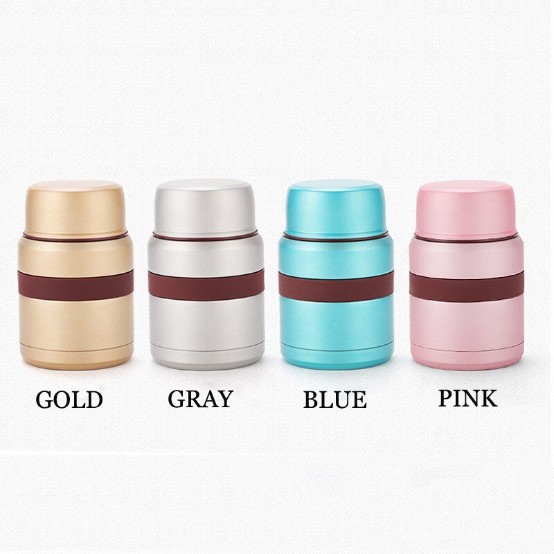 Upors 350 Ml Voedsel Thermos Met Zak 304 Roestvrij Stalen Dubbele Wand Vacuüm Soep Voedsel Thermosfles Lunchbox Voedsel container