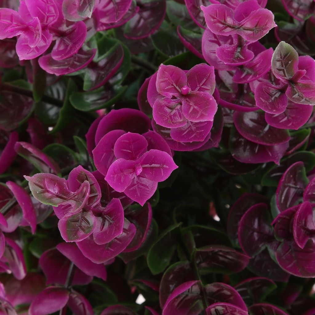19cm Artificial Eucalyptus Ball Outdoor Topiary Plant Bush Patio Tree Purple